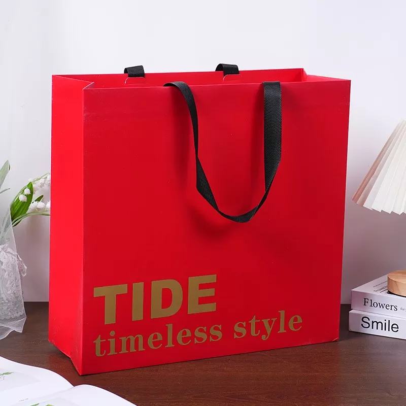 Túi mua sắm giấy tái sử dụng có thể gập lại